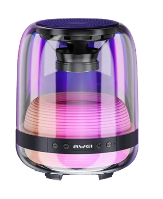 AWEI Y386 8W Portable Bluetooth Speaker 9D Surround Stereo Deep Bass  RGB Light